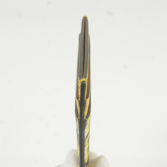 Burberry PVC Leather Graffiti Pattern Card Case Yellow Used - Picture 8 of 11